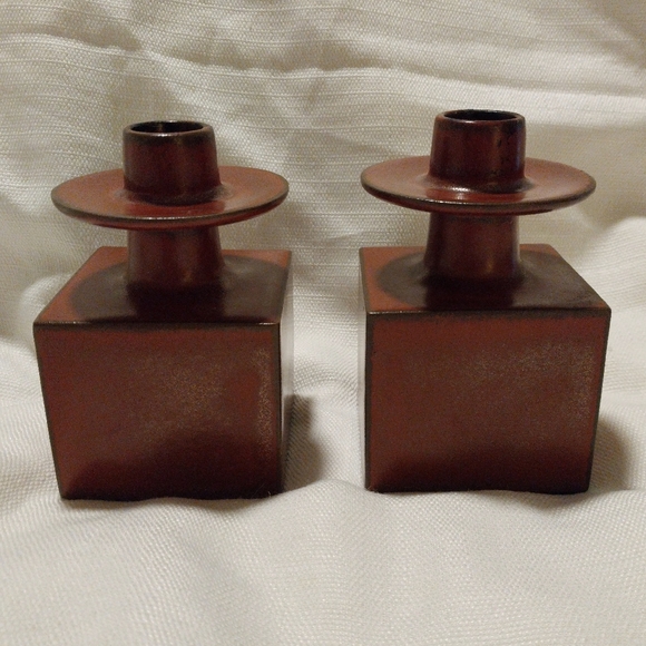 Made in Japan Other - Vintage Made In Japan Mid-Century Ceramic Cube Candle Holders